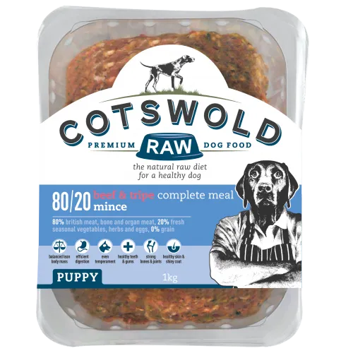 Cotswold Raw Puppy – Beef & Tripe