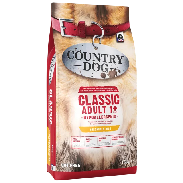 Country Dog Classic Adult 1+ – Chicken & Rice