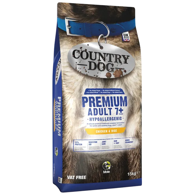 Country Dog Premium Adult 7+ – —