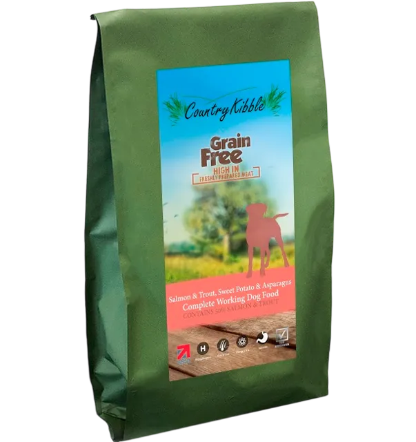 Country Kibble Grain Free Adult – Salmon, Trout, Sweet Potato & Asparagus