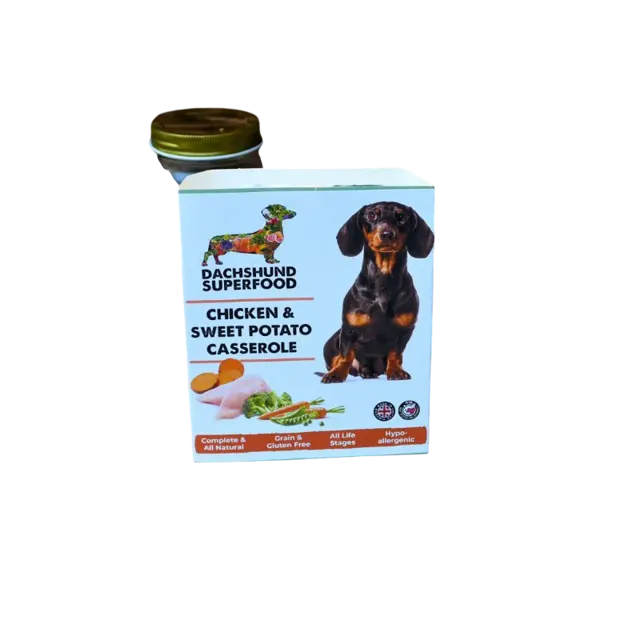 Dachshund Superfood Pate Private label – Chicken & Sweet Potato Casserole