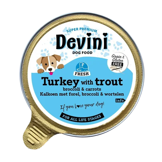 Devini Wet Food – Turkey with Trout