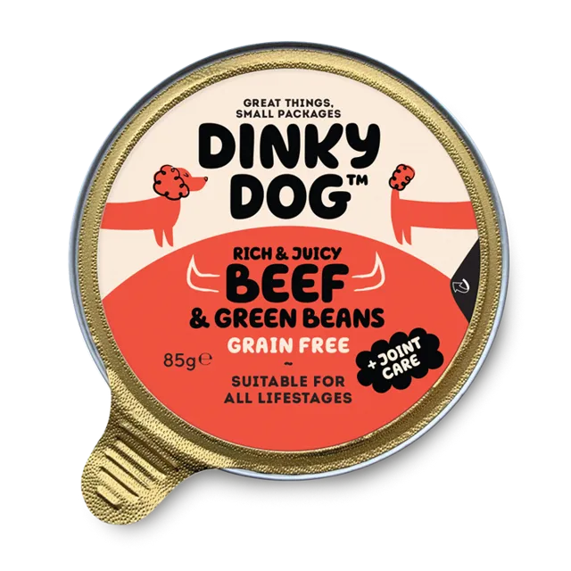 Dinky Dog Wet Food – Beef & Green Beans