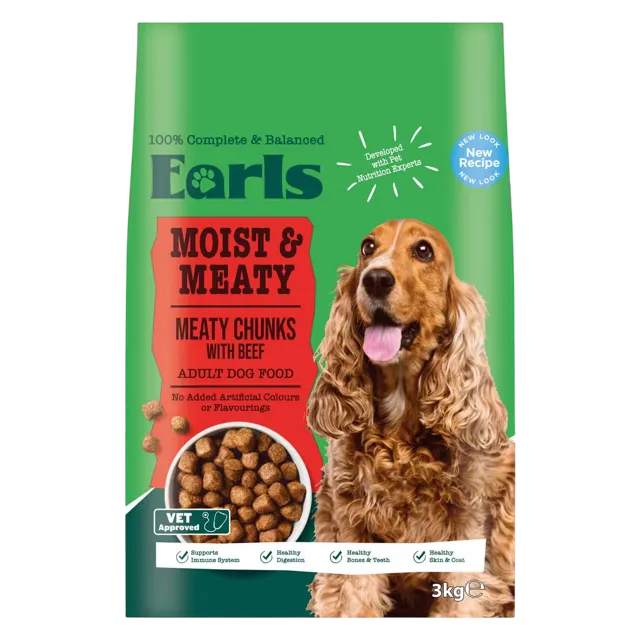 Earls Moist & Meaty – Meaty Chunks With Beef