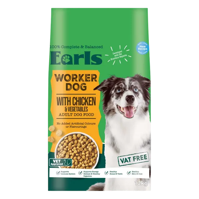 Earls Worker Complete Dry Food – Chicken & Vegetables