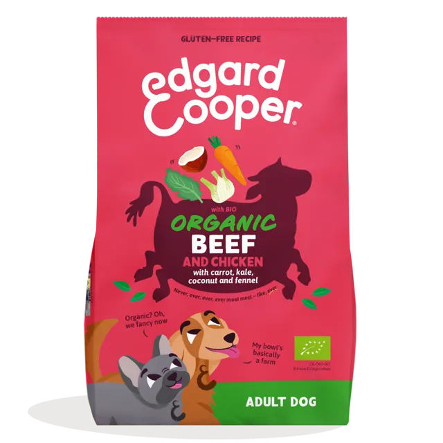 Edgard & Cooper Adult Bio-Organic Kibble – Beef & Free-range Chicken