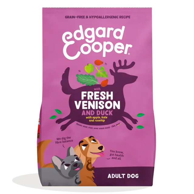 Edgard & Cooper Grain Free Adult Dry – Venison & Free-run Duck