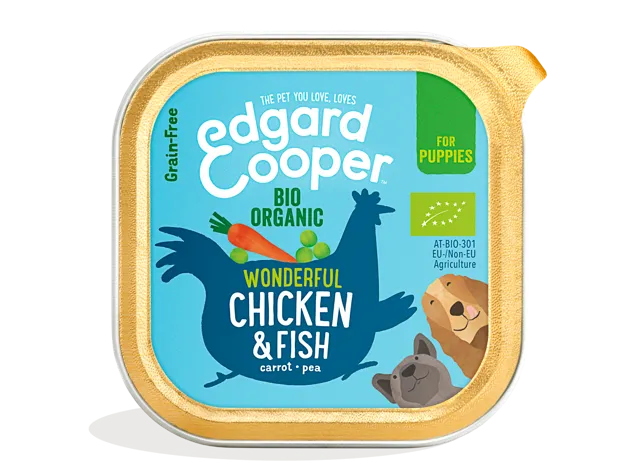 Edgard & Cooper Puppy Cups – Organic Chicken & Fish