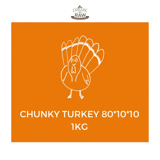 Embark on Raw Chunky 80/10/10 – Turkey