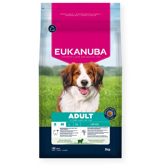 Eukanuba Adult Small and Medium Rich In Lamb & Rice – —