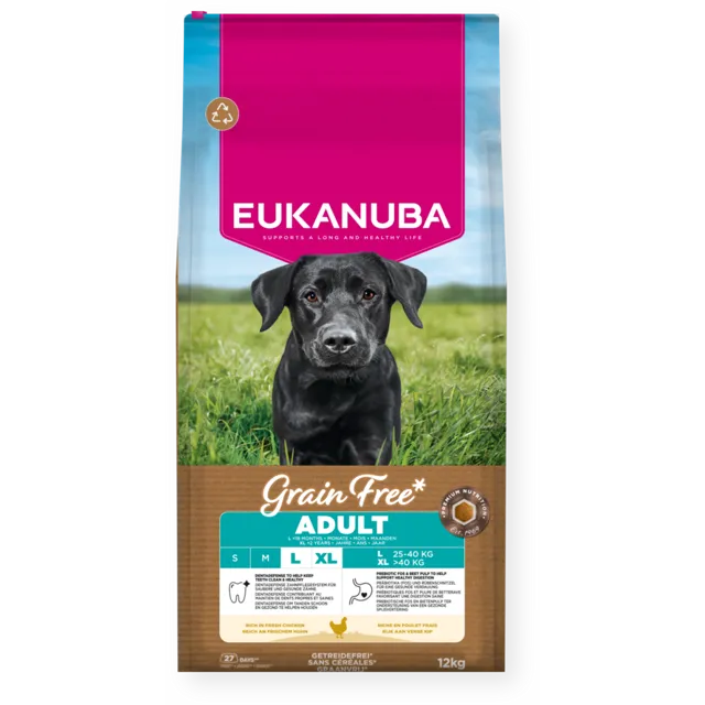 Eukanuba Grain Free Adult Large Breed Rich in Fresh Chicken – —
