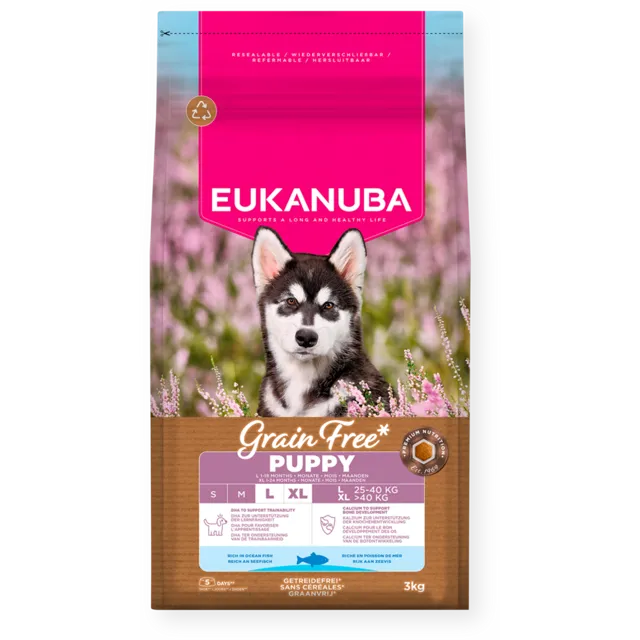 Eukanuba Grain Free Puppy Large Breed Rich in Ocean Fish – —