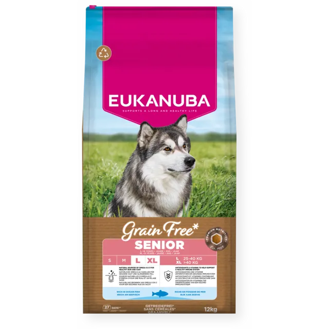 Eukanuba Grain Free Senior Large Breed Rich in Ocean Fish – —