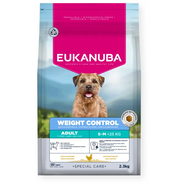 Eukanuba Special Care Weight Control Adult Small/Medium Breed Rich in Chicken – —