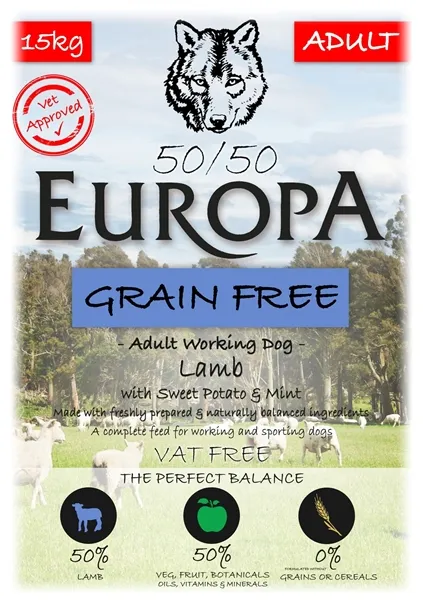 Europa 50/50 Grain Free – Lamb