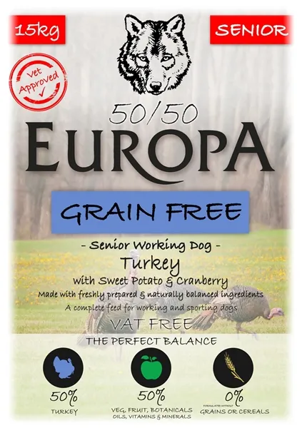Europa 50/50 Grain Free Senior – Turkey