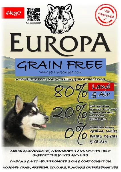 Europa 80/20 Grain Free – Land & Air