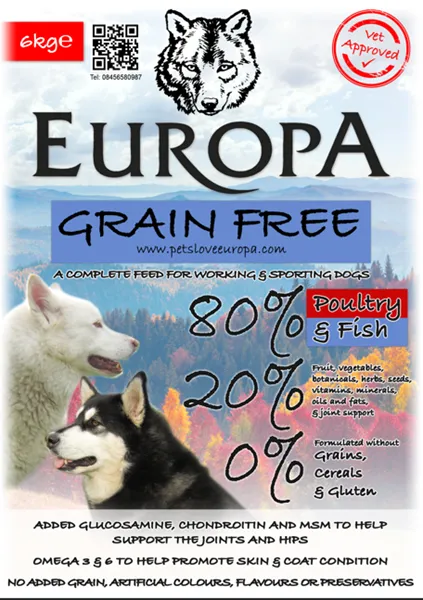 Europa 80/20 Grain Free – Poultry & Fish