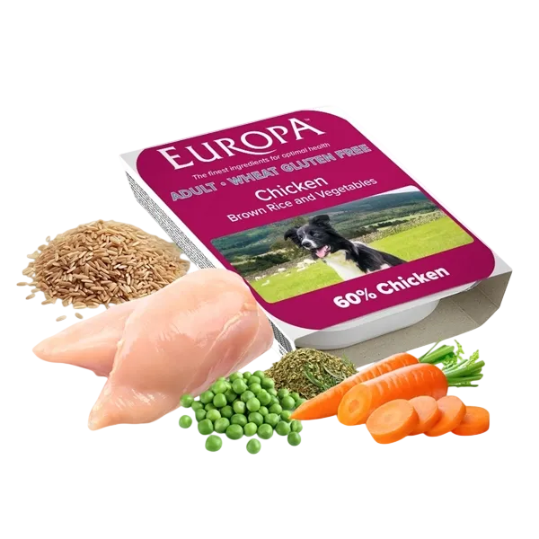 Europa Adult Trays – Chicken, Brown Rice & Vegetables