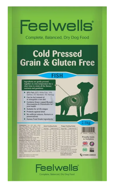 Feelwells Cold Pressed – Fish & Sweet Potato