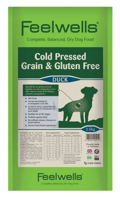 Feelwells Cold Pressed – Grain Free Duck
