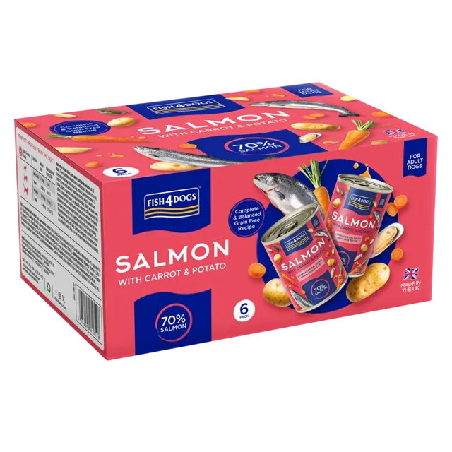 Fish4Dogs Complete Wet – Salmon with Carrot & Potato