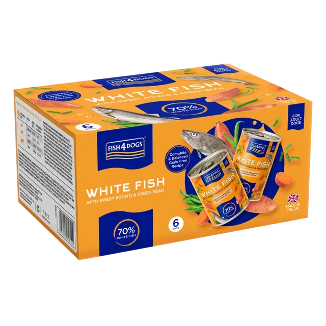 Fish4Dogs Complete Wet – White Fish with Sweet Potato