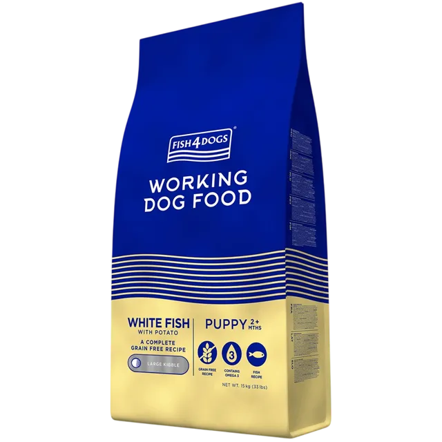 Fish4Dogs Working Dog Puppy – White Fish
