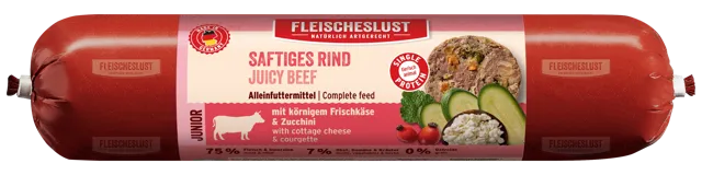 Fleischeslust Classic Menu Junior – Juicy Beef with Cottage Cheese and Courgette