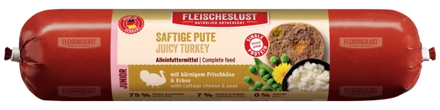 Fleischeslust Classic Menu Junior – Juicy Turkey with Cottage Cheese and Peas
