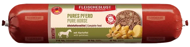 Fleischeslust Sensitive Sausage – Pure Horse