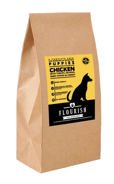 Flourish Grain Free Puppy – Chicken, Turkey & Salmon