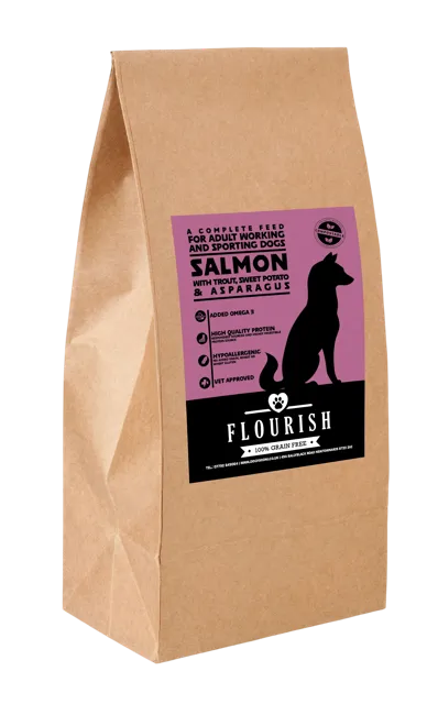 Flourish Grain Free Working and Sporting Dog – Salmon and Trout