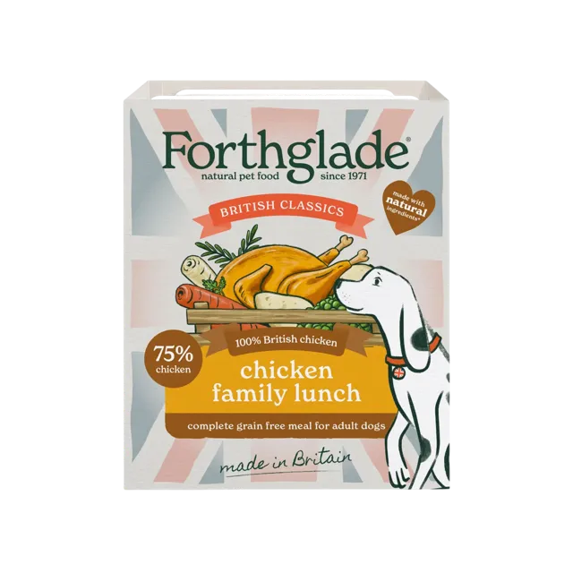 Forthglade British Classics Complete Meal Adult – Chicken Family Lunch