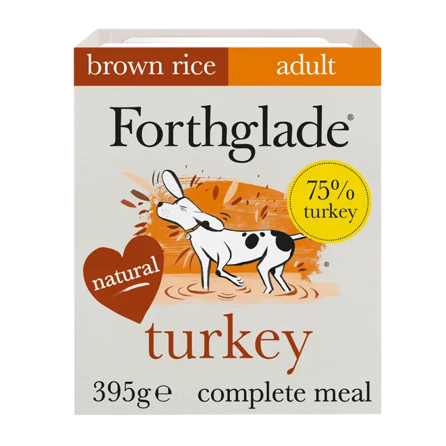 Forthglade Complete Meal with Brown Rice Adult – Turkey