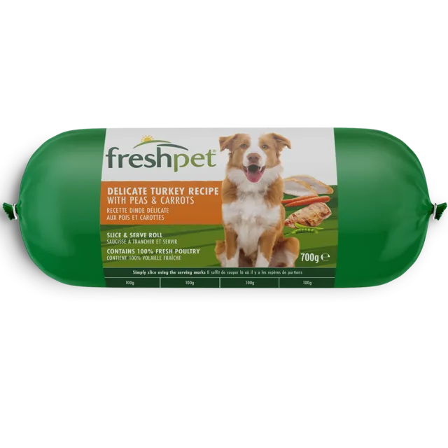 Freshpet Select Rolls – Turkey with Peas & Carrots