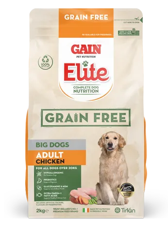 GAIN Elite Grain Free Big Dogs – Adult Chicken