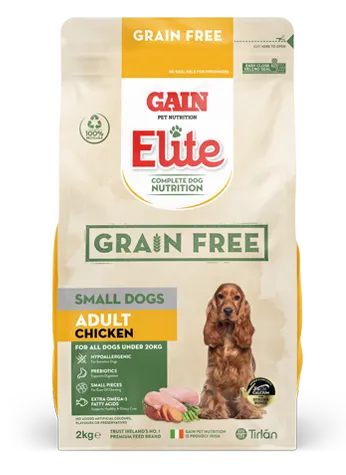 GAIN Elite Grain Free Small Dogs – Adult Chicken