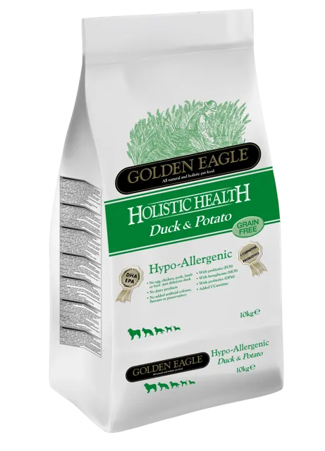 Golden Eagle Hypo-allergenic Adult – Duck & Potato 26/12 Grain Free