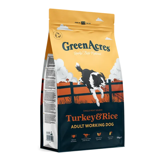 GreenAcres Working Dog – Turkey & Rice