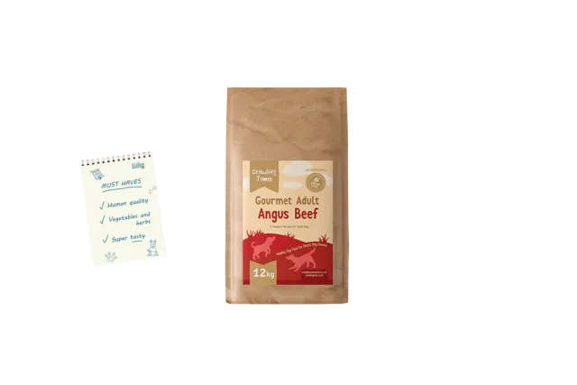 Growling Tums Gourmet Adult – Angus Beef