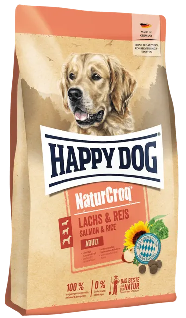 Happy Dog NaturCroq – Salmon & Rice