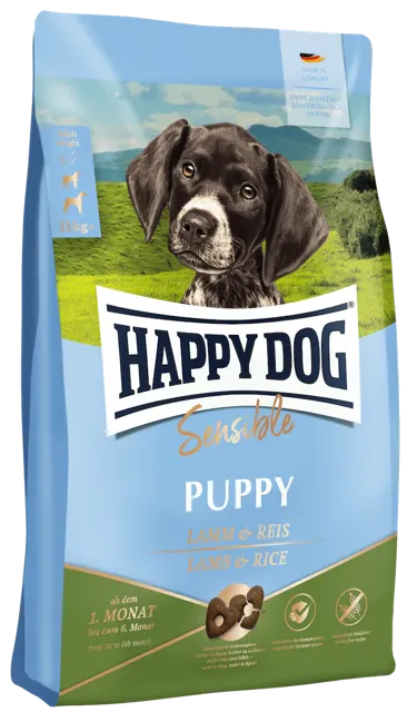 Happy Dog Puppy & Junior Dry – Baby Lamb & Rice