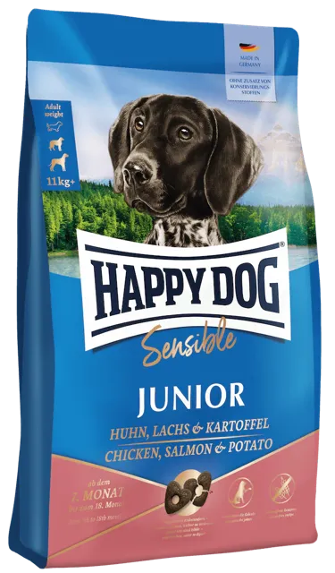 Happy Dog Puppy & Junior Dry – Junior Salmon & Potato