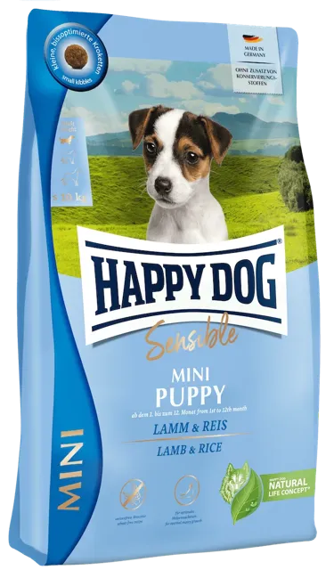 Happy Dog Puppy & Junior Dry – Mini Baby Lamb (Sensitive)