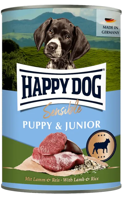 Happy Dog Puppy & Junior Wet – Lamb