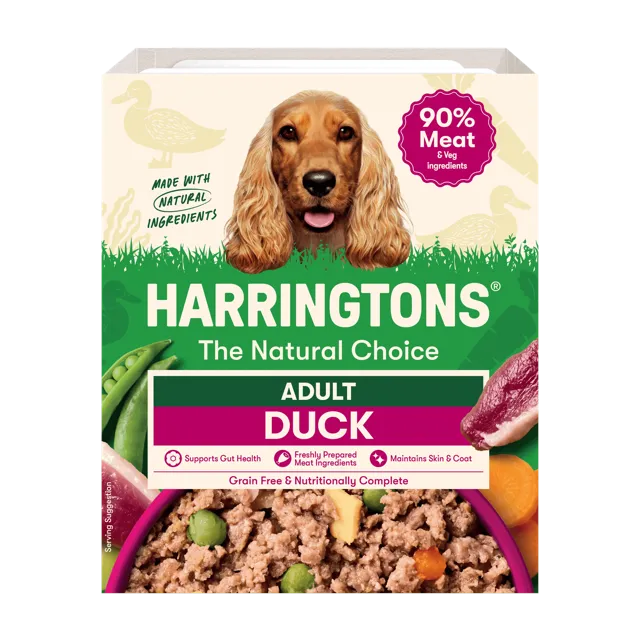 Harringtons Grain Free Wet Adult Trays – Duck & Potato With Vegetables