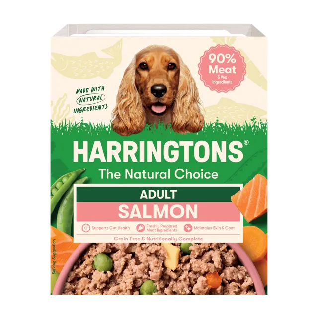 Harringtons Grain Free Wet Adult Trays – Salmon & Potato With Vegetables