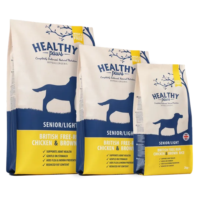 Healthy Paws Adult – British Free-run Chicken & Brown Rice Senior/light