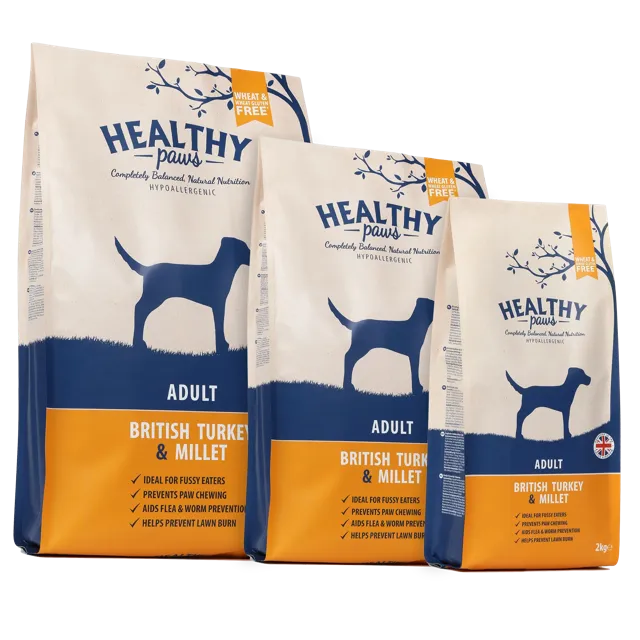 Healthy Paws Adult – British Turkey & Millet